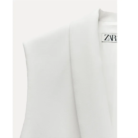 ❌️SOLD❌️TUXEDO COLLAR VEST ZW COLLECTION SIZE S - Picture 10 of 14